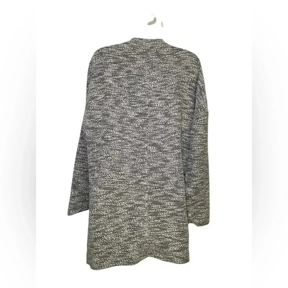 ASTR The Label Gray Open Front Cardigan Sweater Size M Longline Pocketed - Picture 3 of 7
